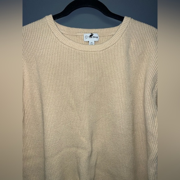 The Drop Women's crew neck  Cream Sweater XXL - Picture 3 of 5